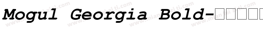Mogul Georgia Bold字体转换
